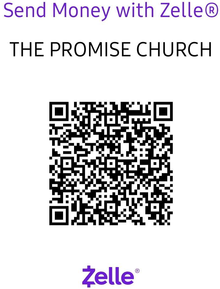 Zelle QR code to give to The Promise Church